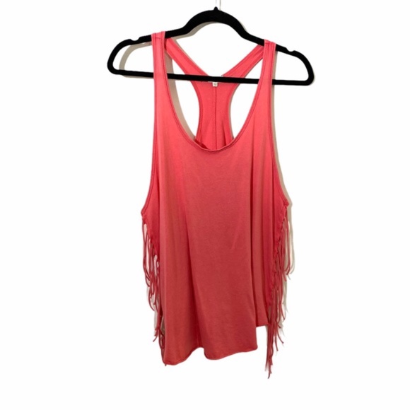Aritzia Wilfred Coral Fringe Tank Top - Picture 1 of 4
